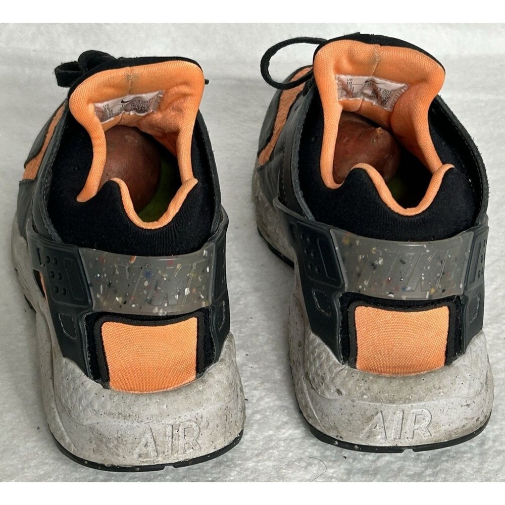 Nike Air Huarache Crater Premium Black Atomic Orange DQ5013-001 Mens Size 10 - Picture 4 of 8